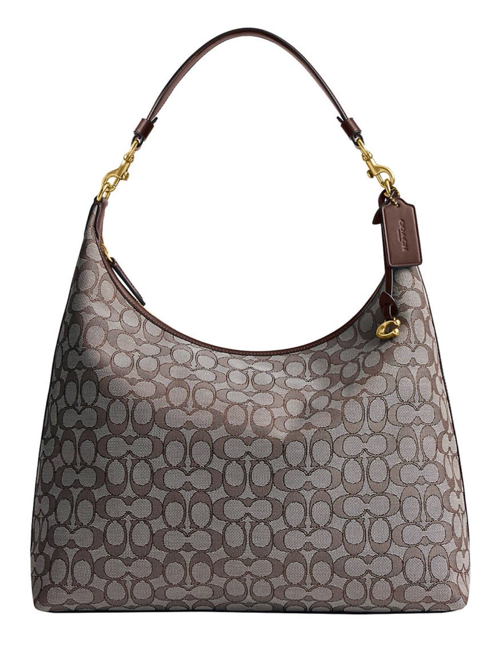 New Coach Juliet Shoulder Bag 38 In Signature Jacquard B4/Oak Maple